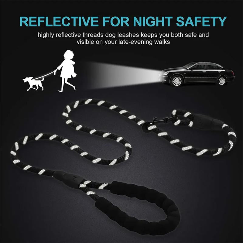 Ultimate Reflective Dog Leash with Comfort Padded Handle - Perfect for All Dog Sizes!